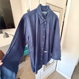 Ralph Lauren Men's Dark Blue Casual Shirt
